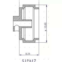 Slot.it PA17-Pl Jantes Plastique Ø 15,8 x 8,2mm + enjoliveur type OZ x4