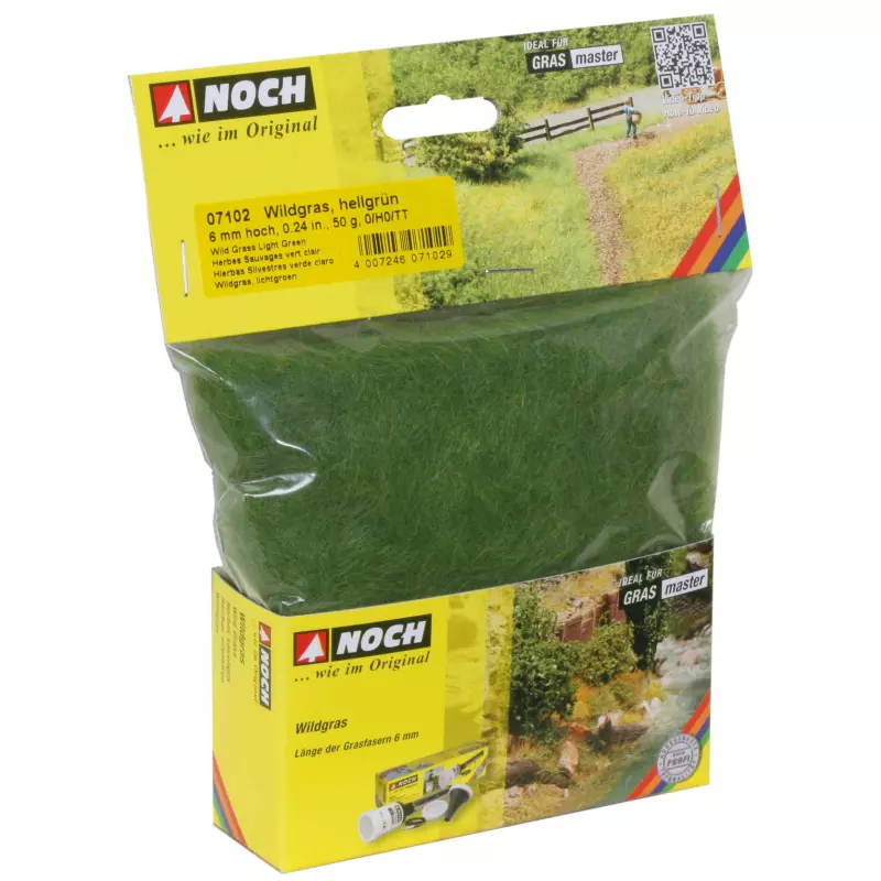  NOCH 7102 Herbes Sauvages vert clair, 6 mm