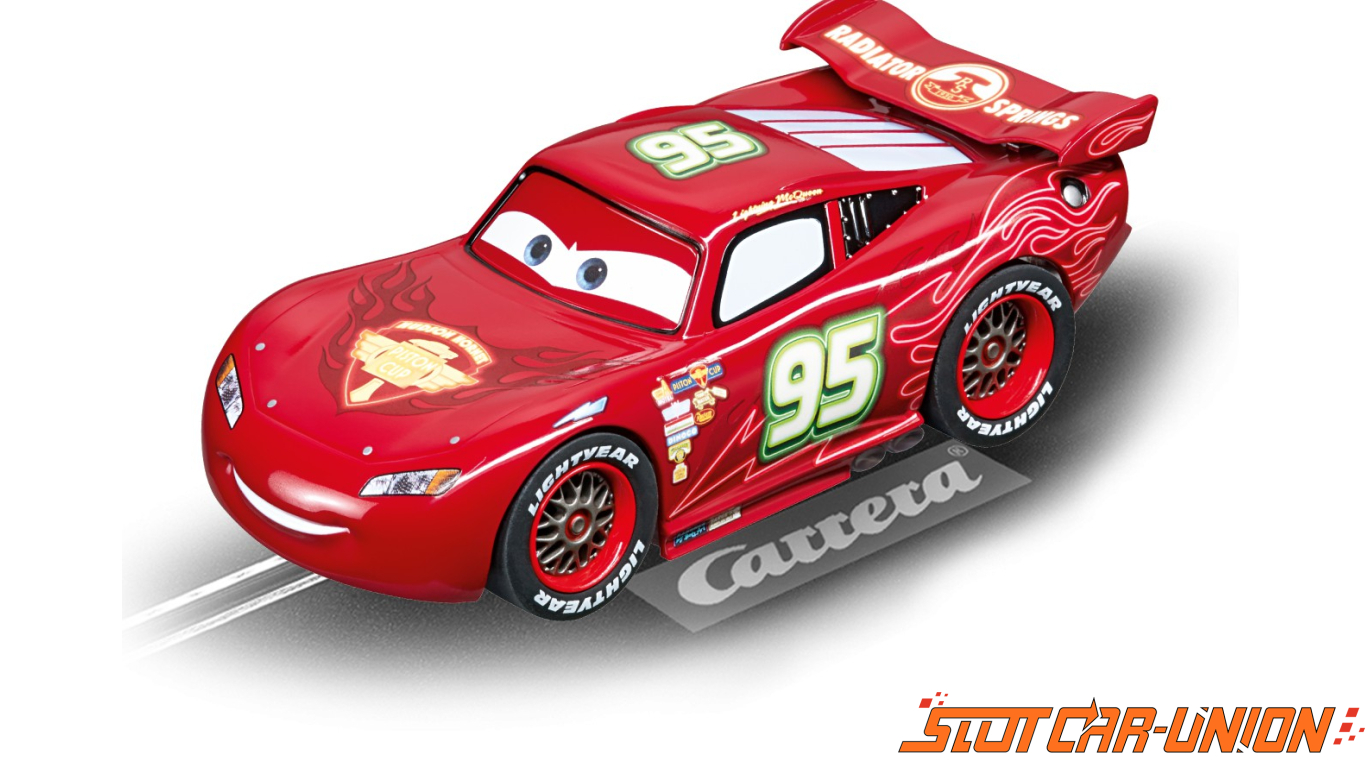 Comprar Coche Carrera Go Disney Cars Rayo Mcqueen Neon Nights Con Luz