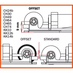 Slot.it GO23-AL Offset Crown 23 teeth Ø13,8mm Aluminium