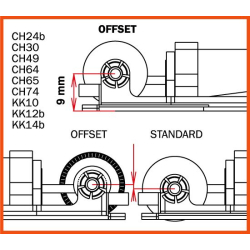 Slot.it GO23-AL Couronne Offset 23 dents Ø13,8mm Aluminium