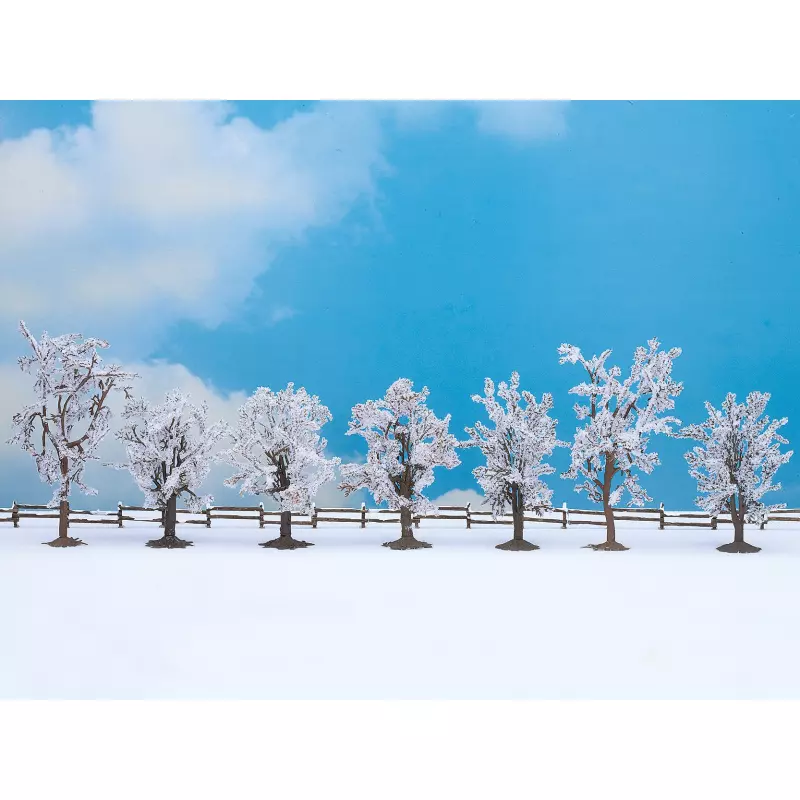  NOCH 25075 Winterbäume, 7 Stück, 8 - 10 cm hoch