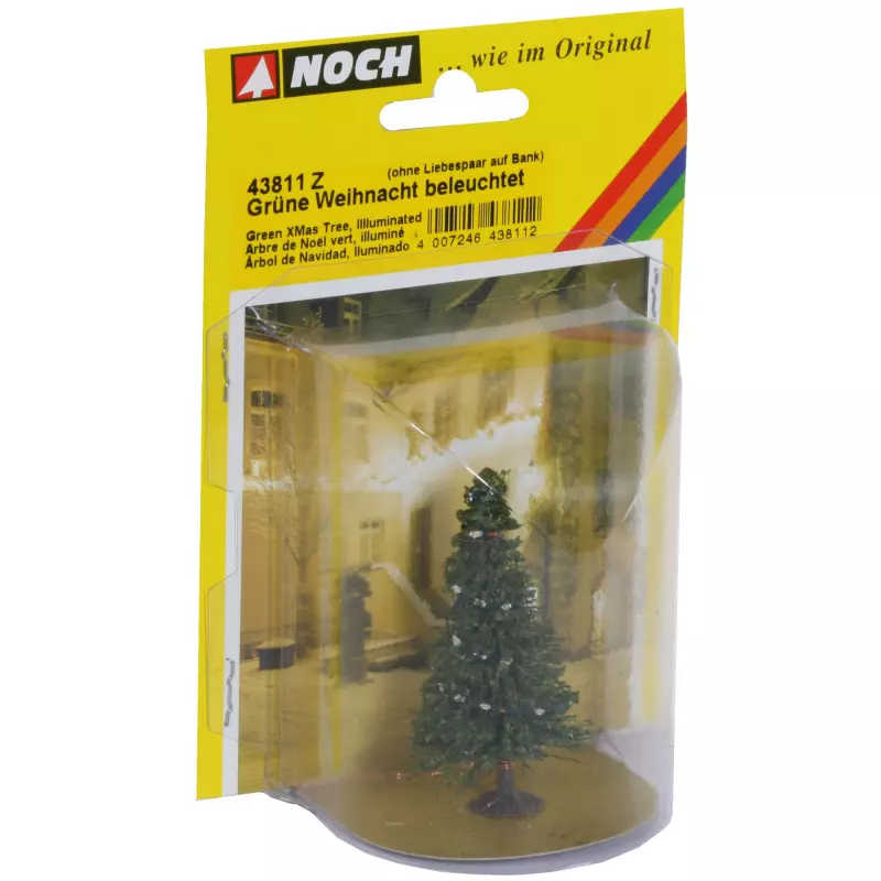 NOCH 43811 Grüne Weihnacht, Christbaum beleuchtet
