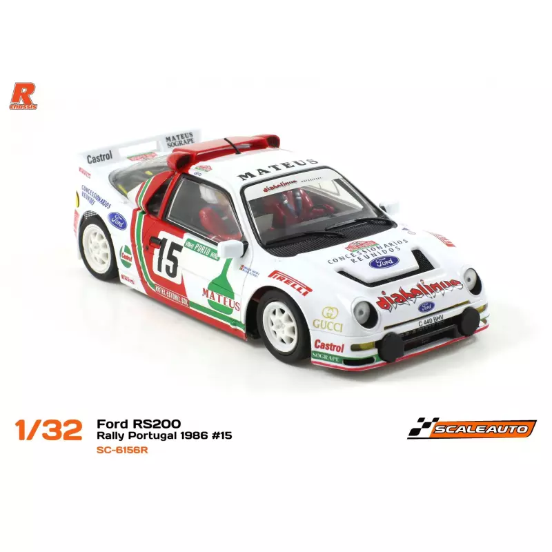 Scaleauto SC-6156R Ford RS200 Rally Portugal 1986 n.15