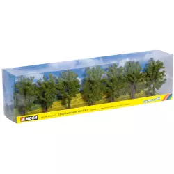 NOCH 25088 Deciduous Trees, 7 pieces, approx. 8 cm high