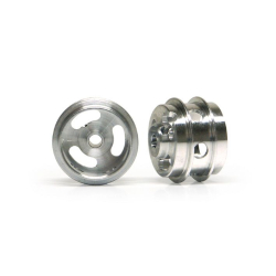 Slot.it PA49-Alh Jantes Aluminium Double Rebord Creuses Ø15,8 x 10mm x2