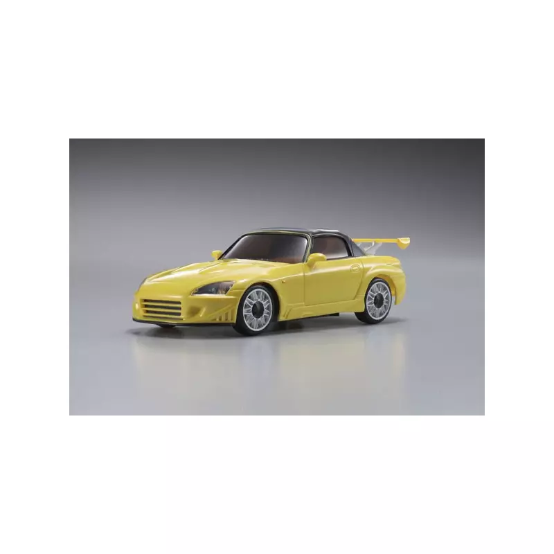 Kyosho AUTOSCALE HONDA S2000 VEILSIDE JAUNE METALLIC (N-RM)
