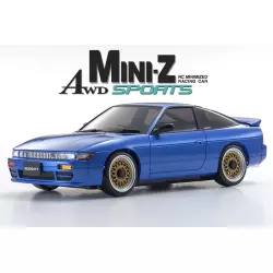 Kyosho MINIZ MA020 SPORTS 4WD NISSAN SILEIGHTY (KT19) BLEUE (w/LED)