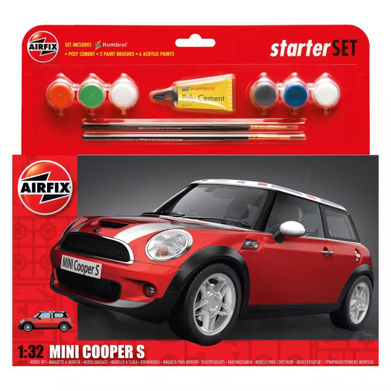 Airfix A50125 MINI Cooper S Starter Set 1:32