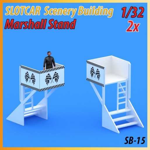 Mhs Model Sb 15 Marshall Stand X2 Slot Car Union