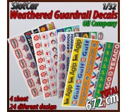 MHS Model GAW-1 Weathered Guardrail Decals "Oil Company"