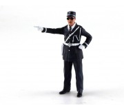 LE MANS miniatures Figurine Marcel, policier indiquant la direction
