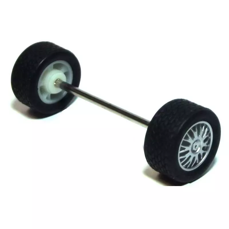 Scalextric W8496 FRONT WHEEL/AXLE ASSY GT1 RACER