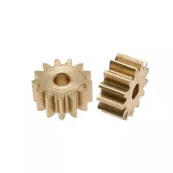 Scaleauto SC-1196 Brass Pinion 13 Tooth M50 for 2mm motor axle. Ø 7,75mm (2 pcs)