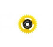Scaleauto SC-1168 Nylon Anglewinder Gear 28th. For 3/32" Axle M50.15,8mm SIT -Black insert (yellow)