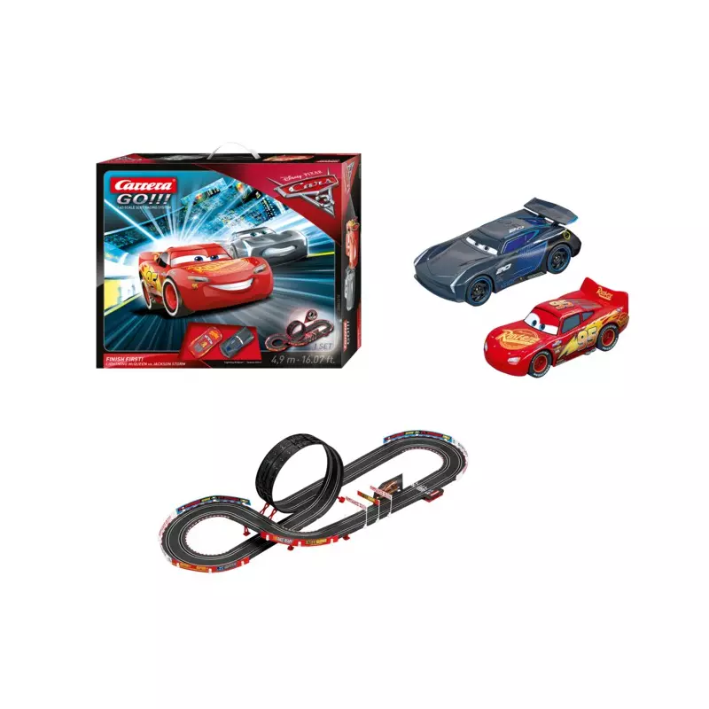 Carrera GO!!! 62418 Disney/Pixar Cars 3 - Finish First! Set