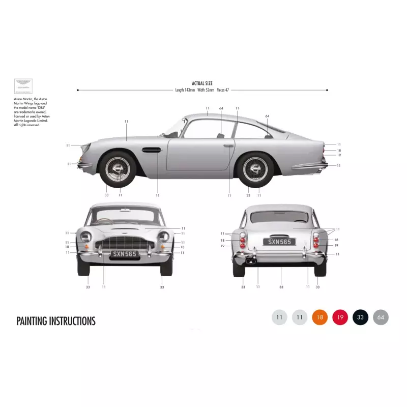 Airfix Aston Martin DB5 Starter Set 1:32