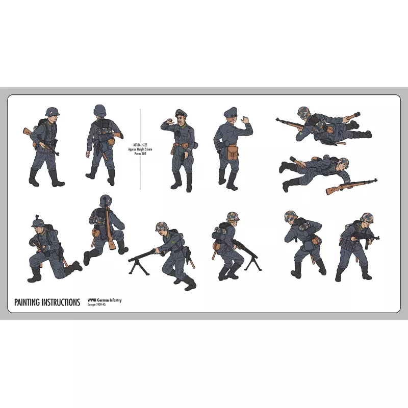 Airfix WWII German Infantry Multipose Starter Set 1:32