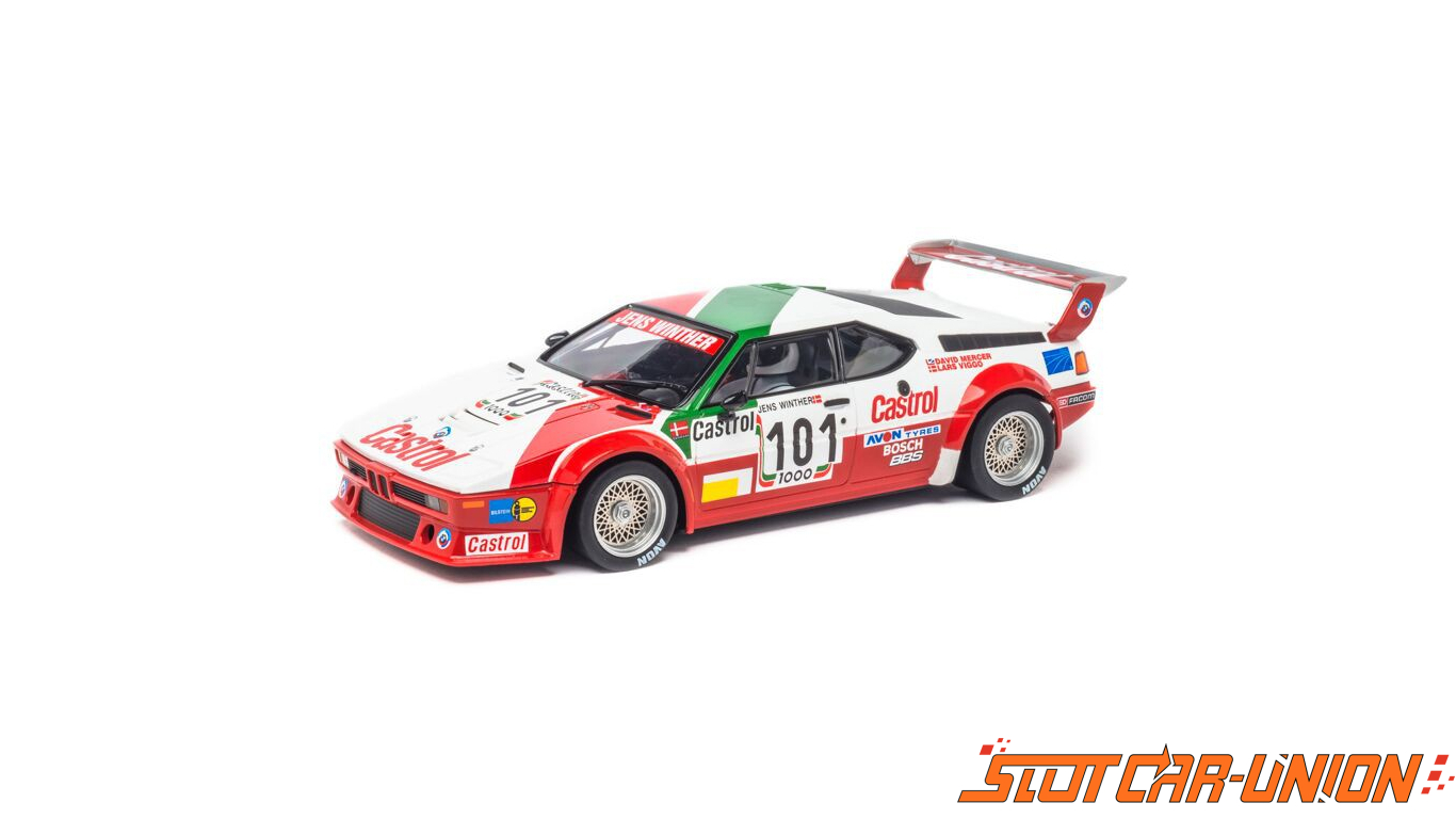 Carrera 23842  BMW M1 Procar Team Castrol Denmark #101 Digital 124 Slot Car Race Vehicle 1:24 Scale