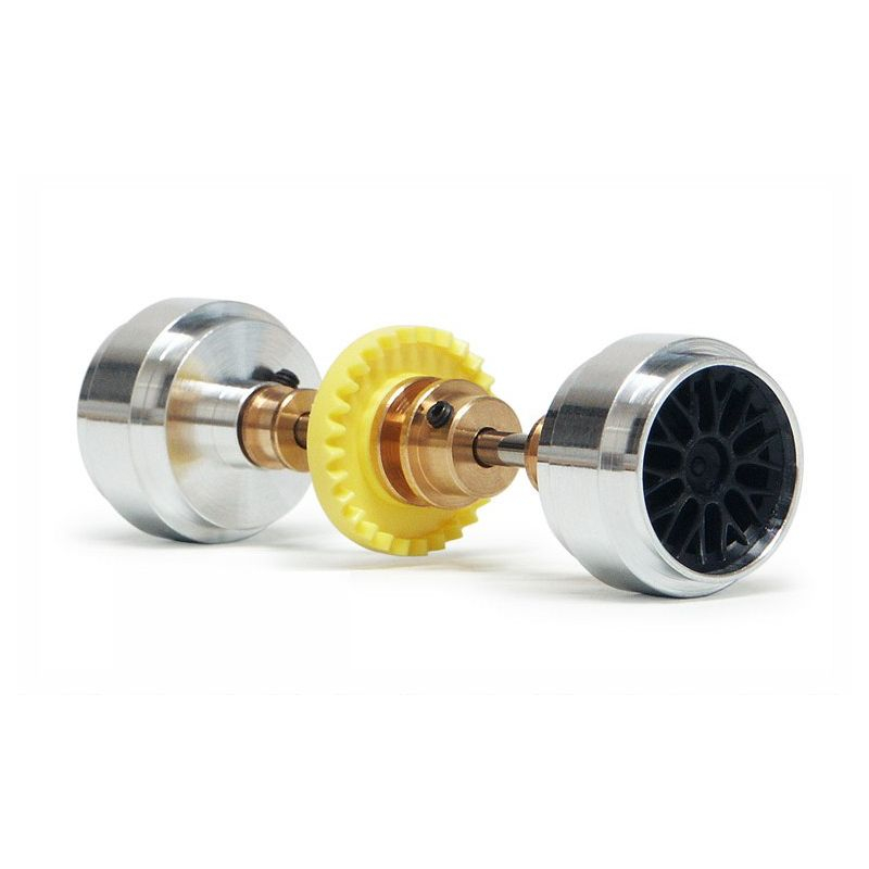 Slot.it KK07 Kit Inline couronne Z28 + Grandes jantes 17,3x9,75mm