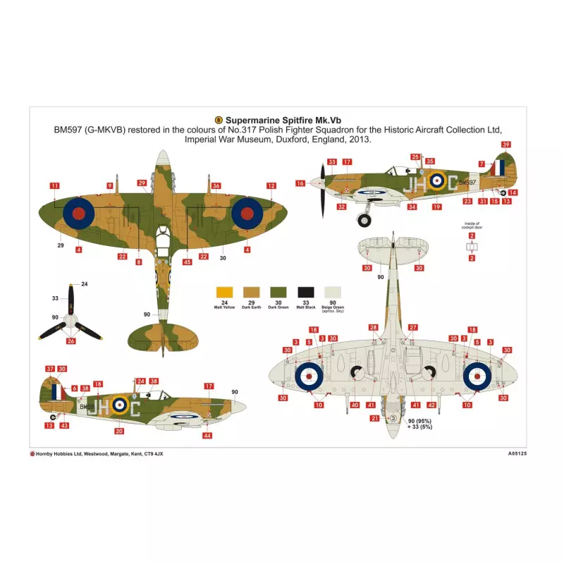 Airfix Supermarine Spitfire MkVb 1:48