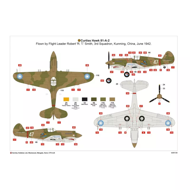 Airfix Curtiss P-40B Warhawk 1:48