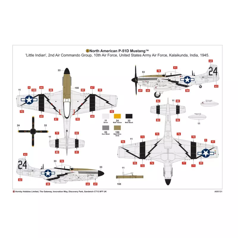 Airfix North American P51-D Mustang 1:48