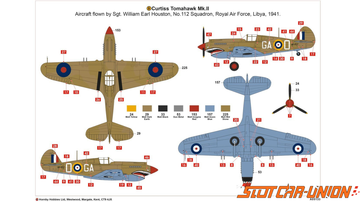 Airfix Airf05133 Curtiss Tomahawk MK.IIB 1/48 