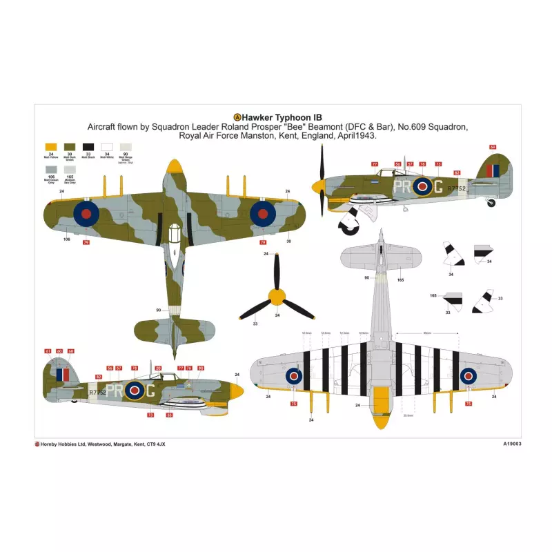 Airfix Hawker Typhoon 1B - Car Door 1:24