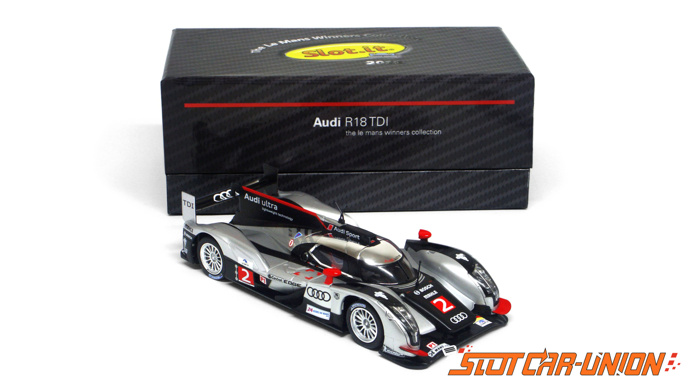 2 Limited Edition 1:32 Slot.it CW12 Audi R18 TDI Le Mans 2011 No 