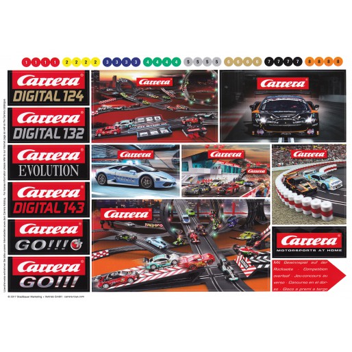 Carrera Logos sheet stickers 2017