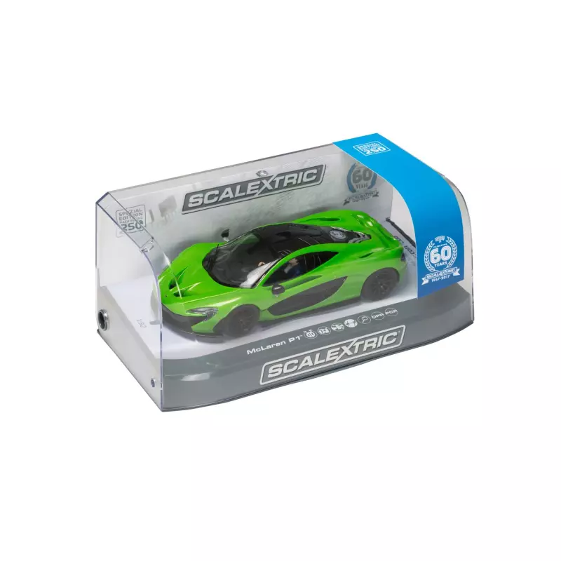 Scalextric C3756A 60th Anniversary Special Edition Packaging - McLaren P1, Green