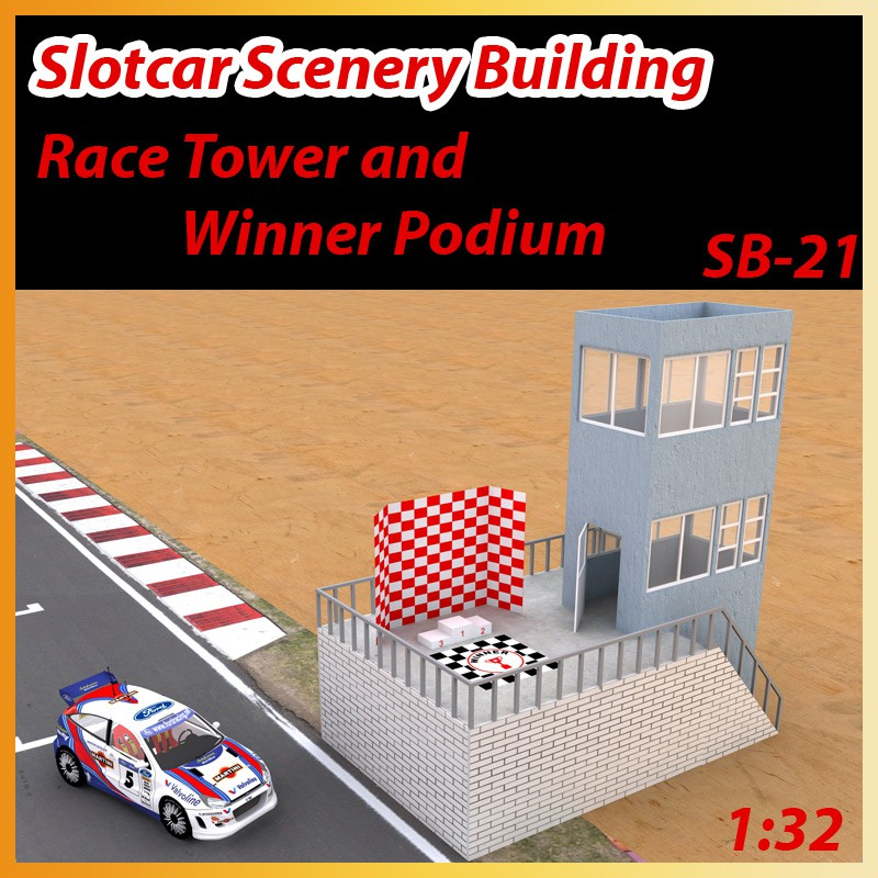                                     MHS Model SB-21 Race Tower and Winner Podium