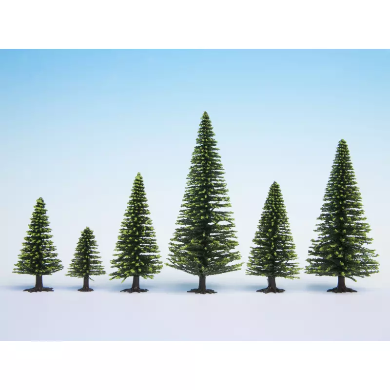 NOCH 26825 Model Spruce Trees, 25 pieces, 5 - 14 cm high