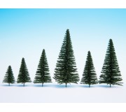 NOCH 26831 Fir Trees with Planting Pin, 50 pieces, 5 - 14 cm high