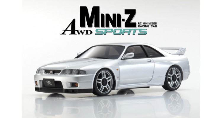 Kyosho Mini Z Ma0 Sports 4wd Nissan Skyline Gtr R33 V Spec Kt19 Silver Slot Car Union