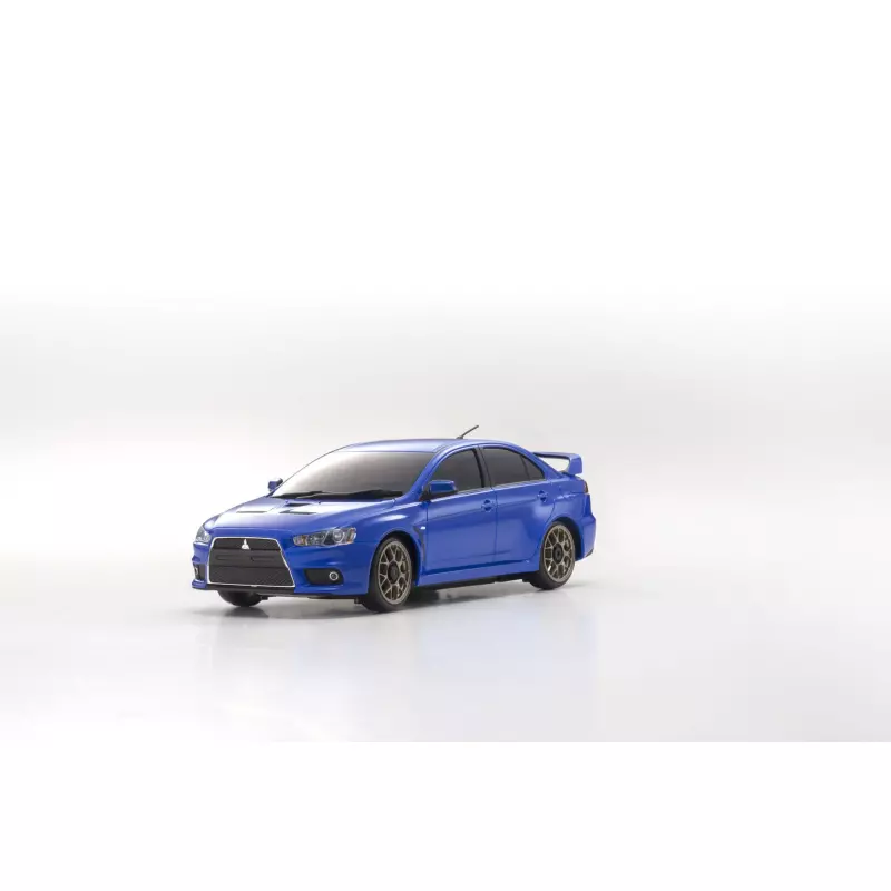 Kyosho MINIZ MA020 SPORTS 4WD MITSU LANCER EVO-X (KT19) BLEU METAL