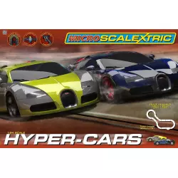 Micro Scalextric G1108 Hyper Cars Set Slot Car Union