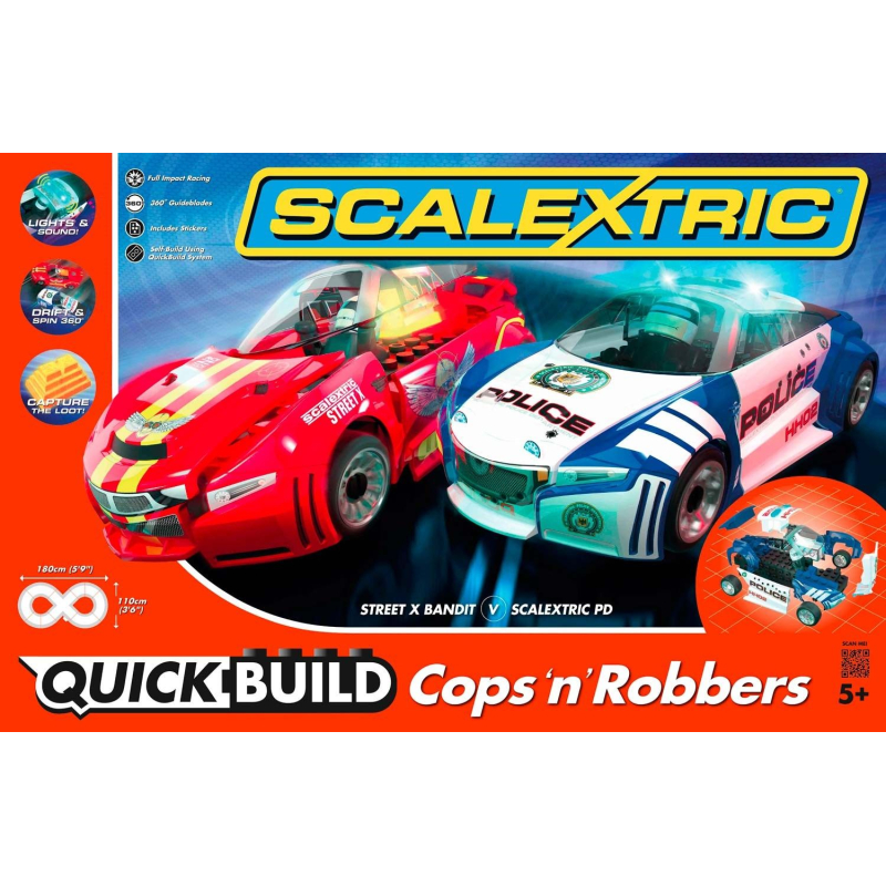                                     Scalextric C1323 Coffret QUICK BUILD Cops 'n' Robbers