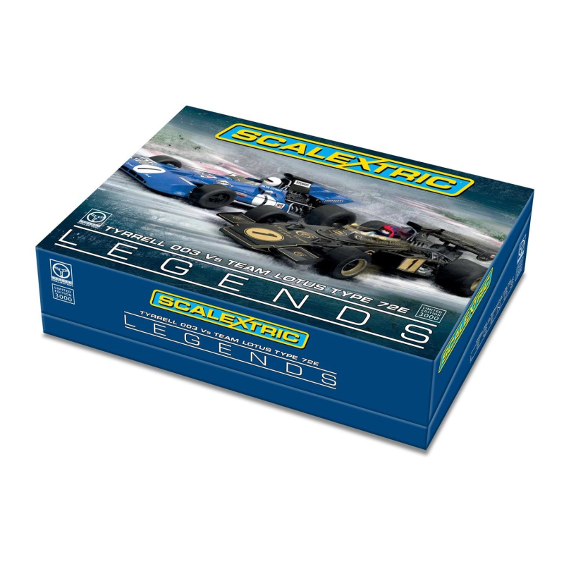                                     Scalextric C3479A Legends Tyrrell 003 vs Team Lotus Type 72E Edition Limitée