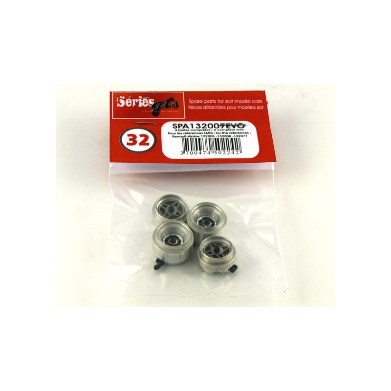                                     LE MANS miniatures Set of 4 rims Renault-Alpine