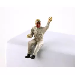 LE MANS miniatures Figurine Pilote assis des années 1930