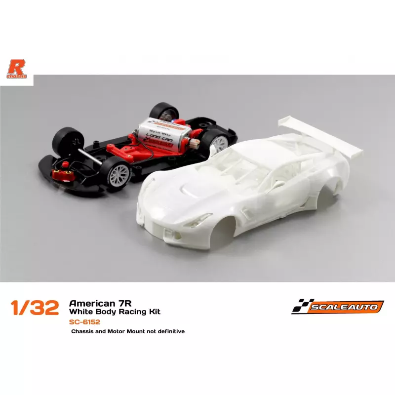 Scaleauto SC-6152 American C7R White Racing Kit