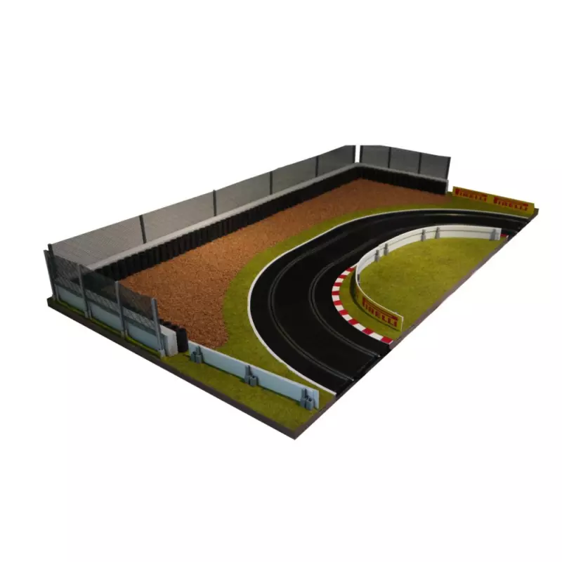 Slot Track Scenics K-R2 Kerbs for Radius 2 curves x4