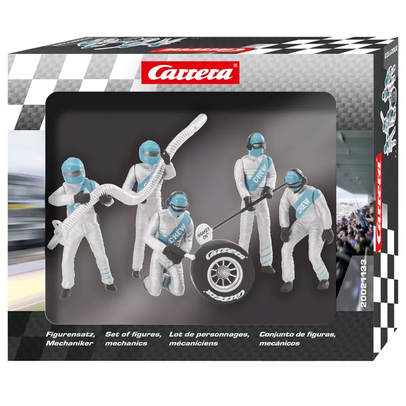 Carrera 21133 Set of figures, mechanics "silver"