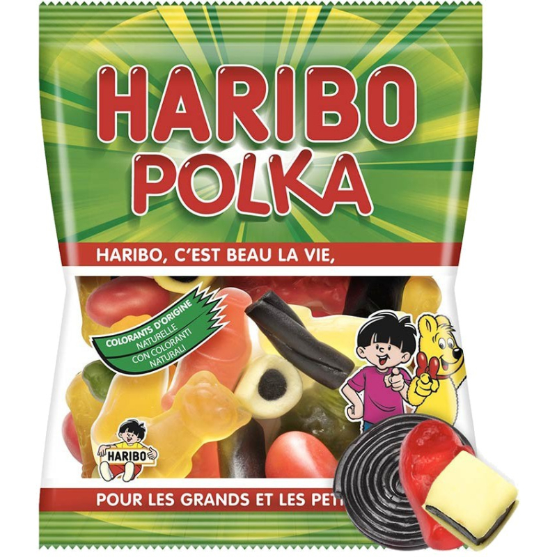                                     Cadeau: Bonbons Haribo Polka