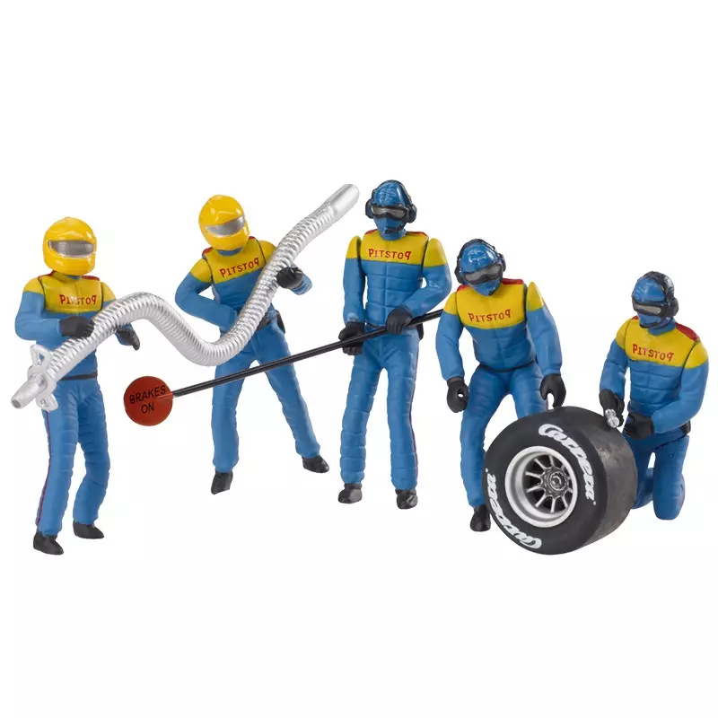 Carrera 21132 Set of figures, mechanics "blue"