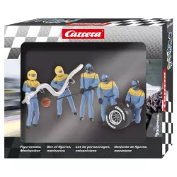 Carrera 21132 Set of figures, mechanics "blue"