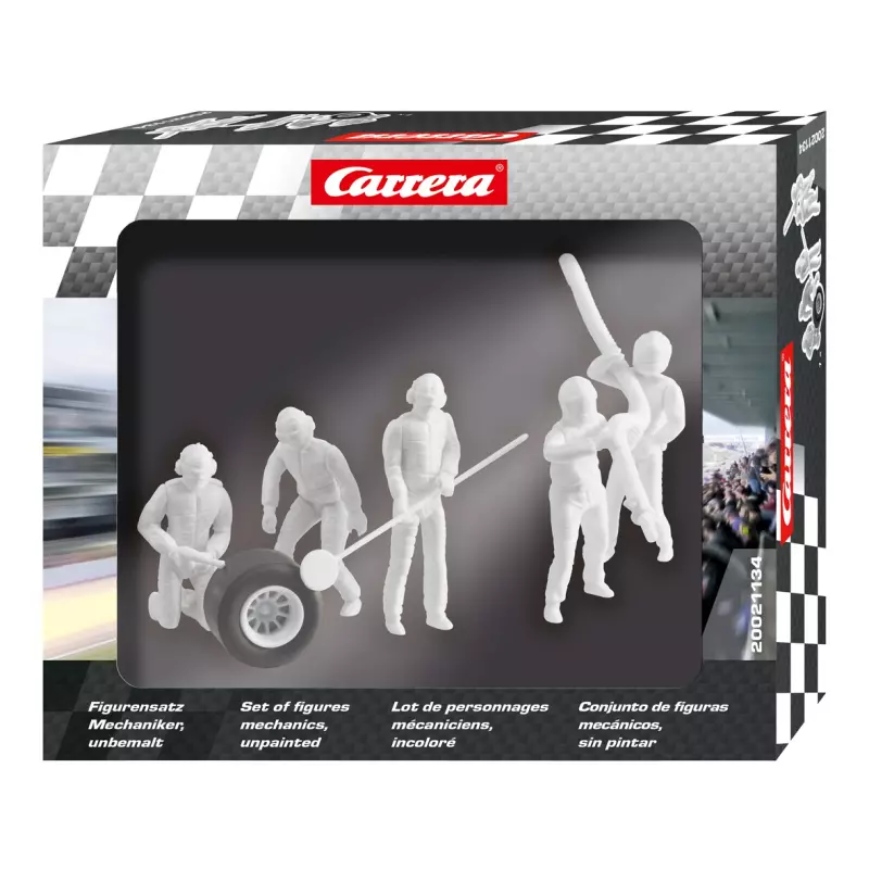 Carrera 21134 Set of figures, mechanics "colorless"