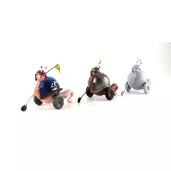 LE MANS miniatures Figurine Lee Snail Version route, mascotte de LE MANS miniatures
